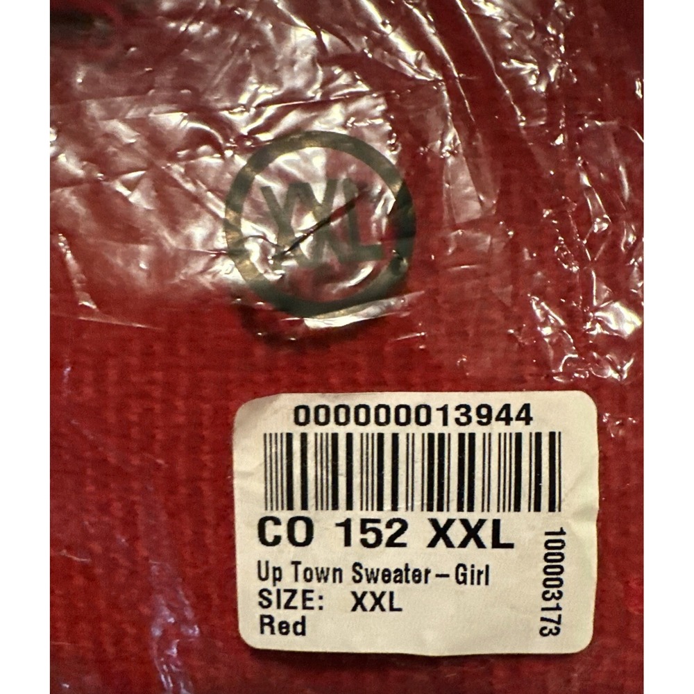 My Twinn Girl Sized XXL Up Town Red Chenille Knit Fringe‎ Sweater NEW - Picture 9 of 9